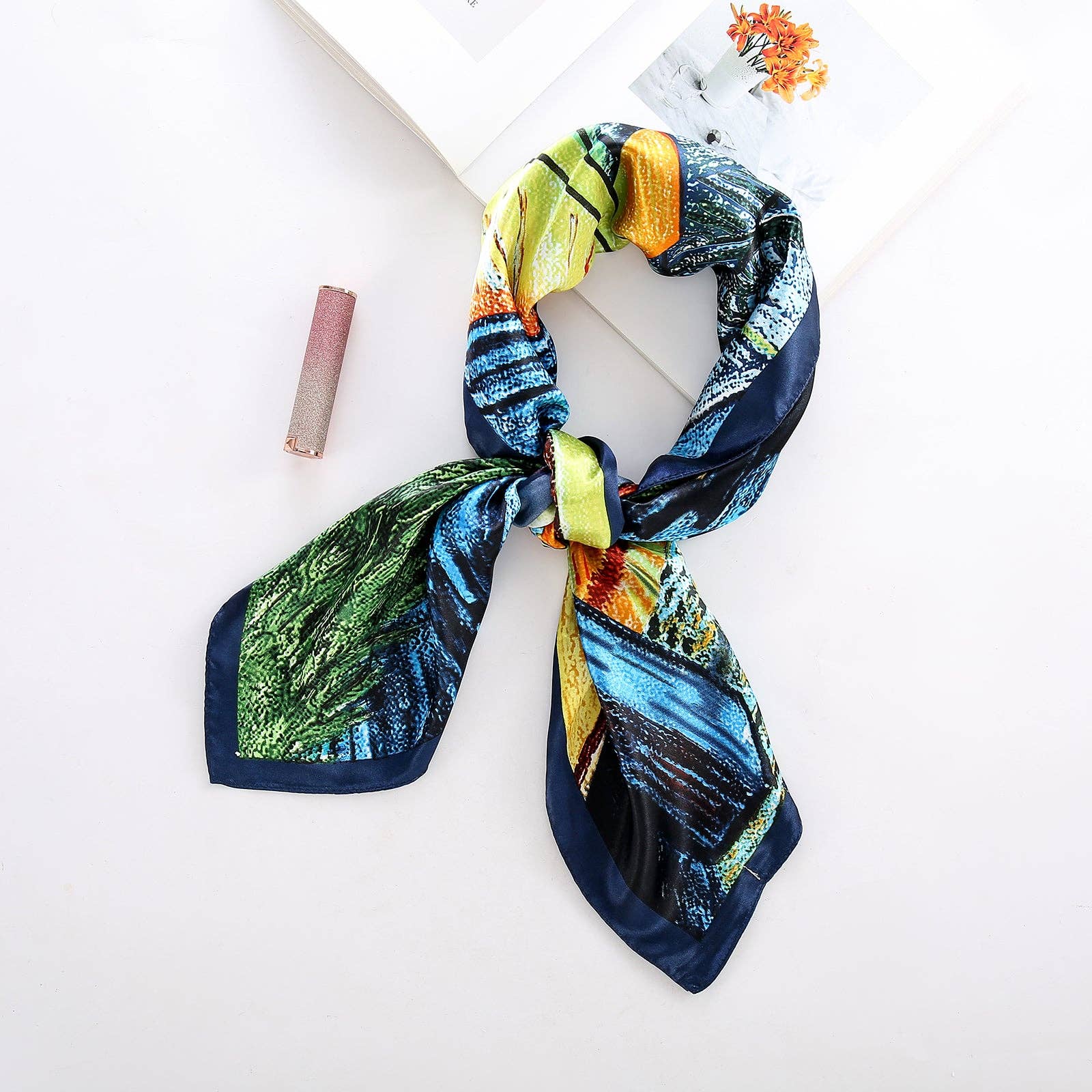 Emilie collection – Engroshandel Tørklæde - Dame – Sjal Van Gogh Caféterrasse om natten1