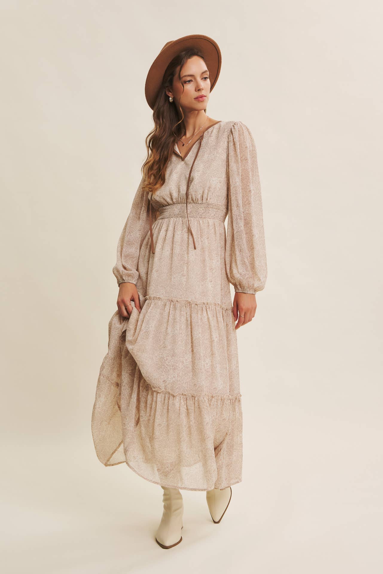 in february - Wholesale Dress - Women's - DELICATE ROMANTIC SHEER FLORAL MAXI DRESS23