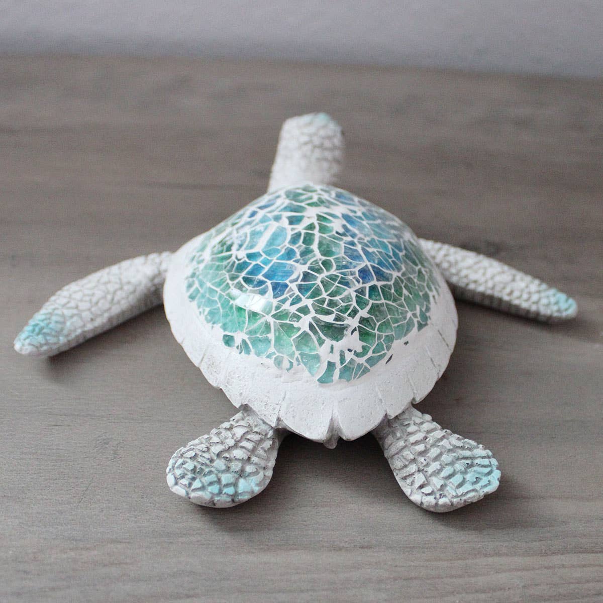 CB Home Collection - Wholesale Decorative Figurine - 6.25" Sea Turtle Blue and Green Mosaic Figurine2