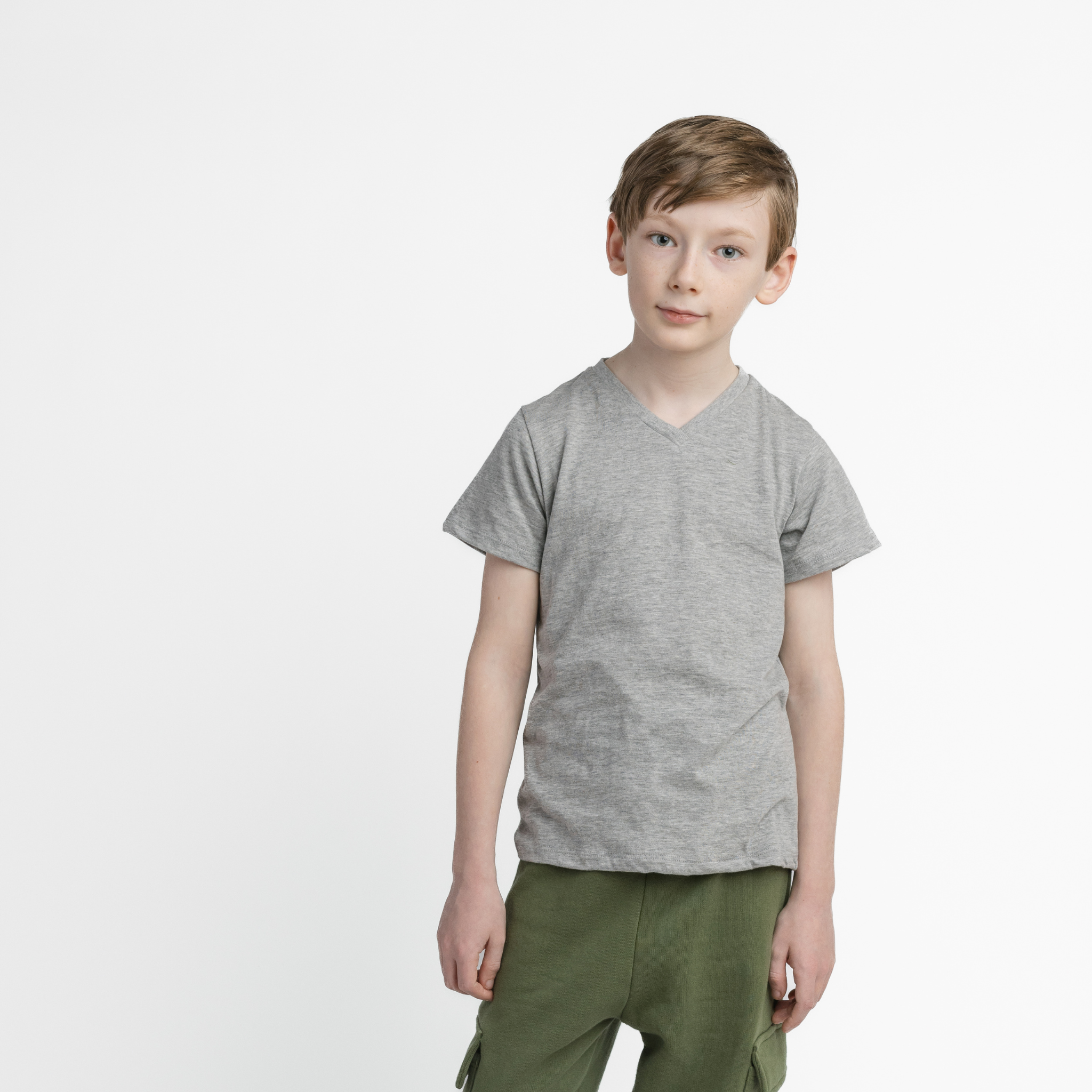 mini mioche collective inc. - Wholesale T-Shirt - Kids - Premium GOTS-Certified Organic Cloud V-Neck Tee21