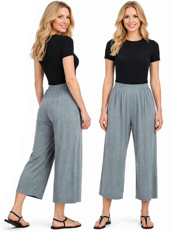 The Magic Scarf Company - Wholesale Pants - Women's - 1248 - Slinky TravelWear Capris8