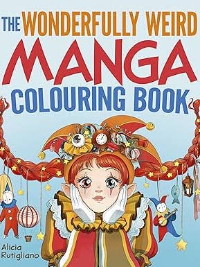 Wonderfully Weird Manga Coloring Book for wholesale by Texas Bookman