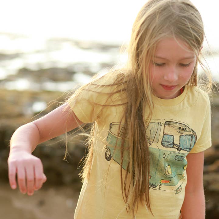 orangeheat - Wholesale Screen Printed T-Shirt - Kids - Venice Wheels - Kids Organic Tee/Long Sleeve3