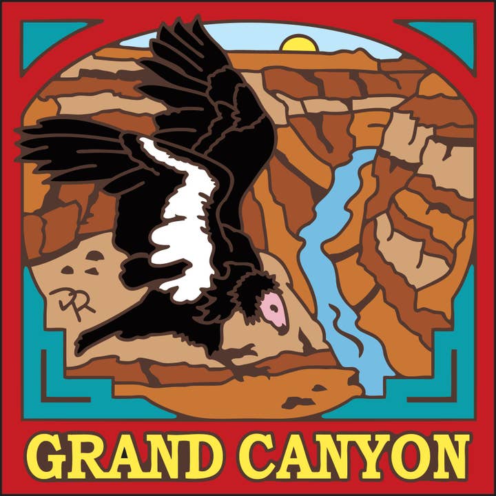 Earthtones Tile - Wholesale Trivet - Grand Canyon Condor Tile (8031A)