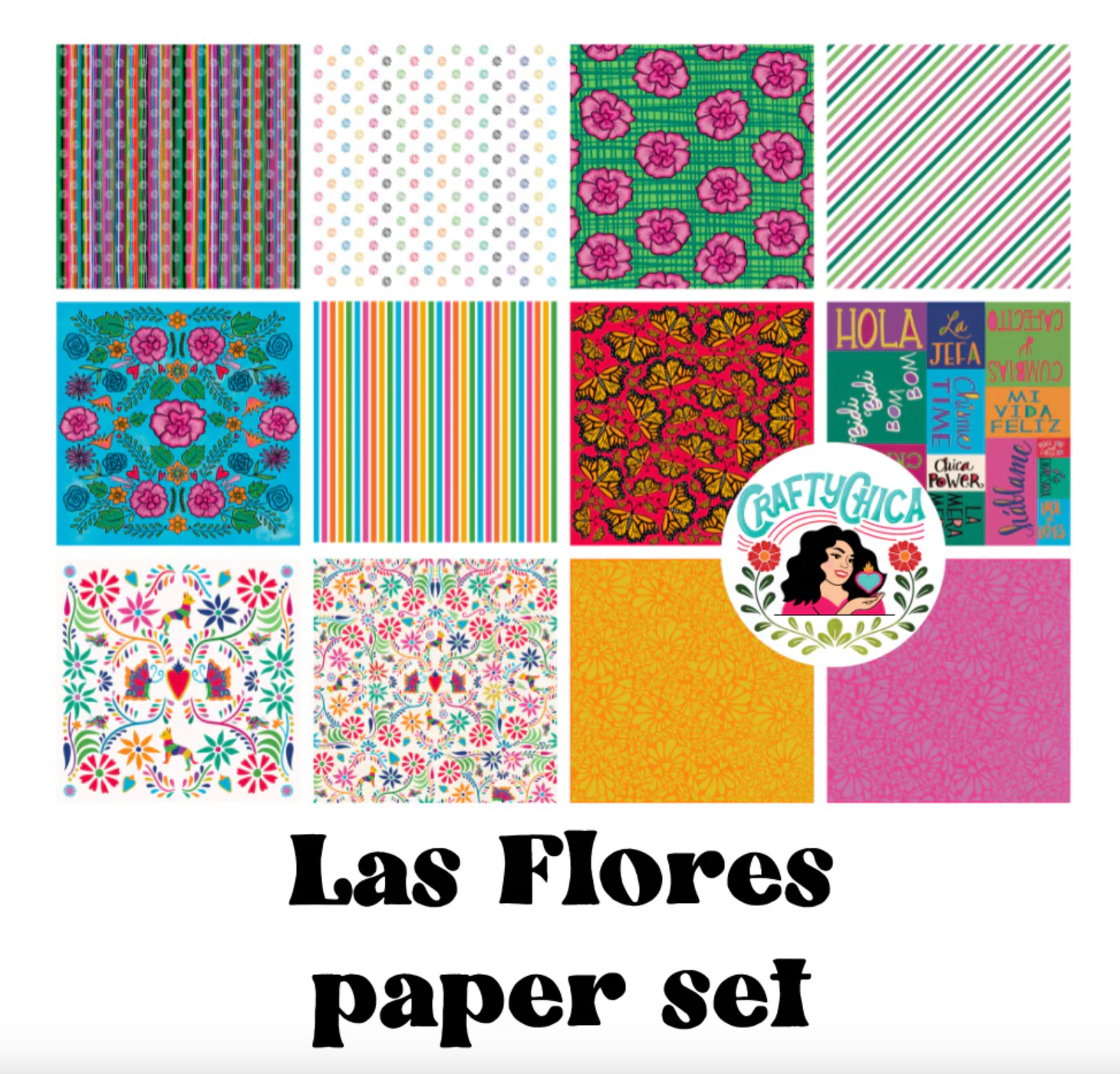 Crafty Chica® - Vente Scrapbooks - Bloc-notes Las Flores 1