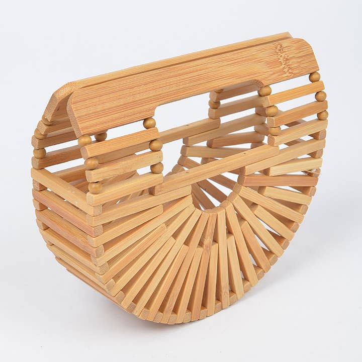 Bamboo Oversized Chain Bag for wholesale by 3AM BY H&D ACCESSORIES