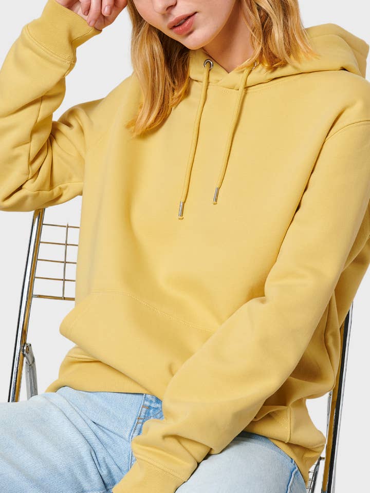 Unisex Organic & Recycled Hoodie - Canary Yellow for wholesale by Unordinary Apparel