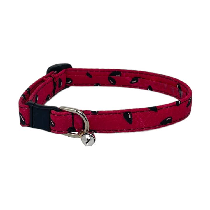 “Watermelon Seed” - Coleira de Gato de Libertação de Segurança por atacado de Sew Cute Creations By Sydni