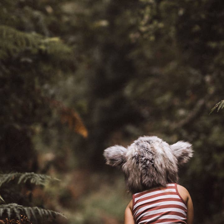 Wolf & The Wildling - Wholesale Costume – Child - Wolf Bonnet - Faux Fur1