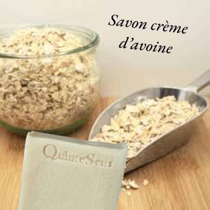 Savon Crème d'Avoine : Une Caresse Lactée pour les Peaux en Quête de Tendresse for wholesale by QuinteSens