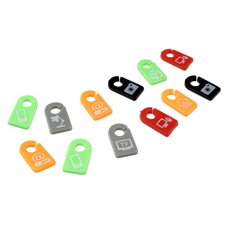 Fackelmann - Wholesale Craft Supplies - Fackelmann Tecno Electric Cable Markers (Pack of 12)4