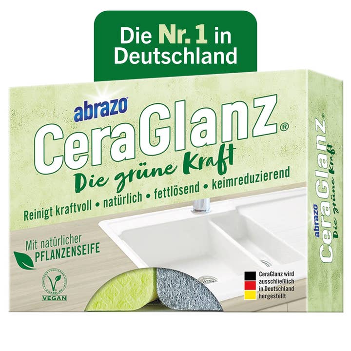 abrazo CeraGlanz The green power - 2 spugne saponificate per la vendita all'ingrosso da parte di abrazo