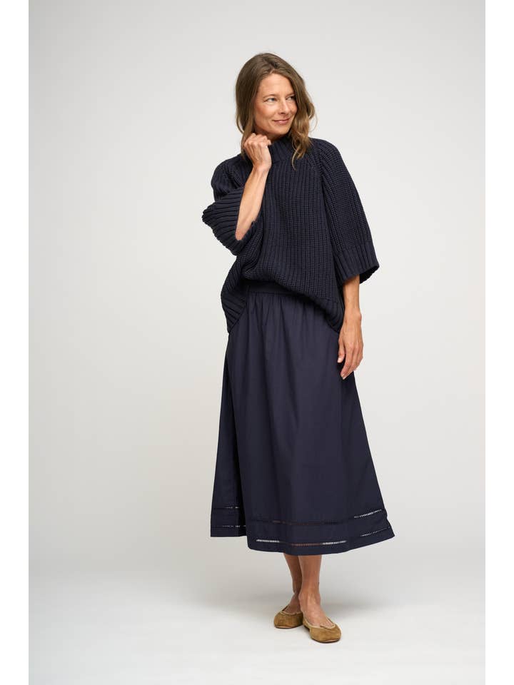 change rib knit - navy melange for wholesale on Faire