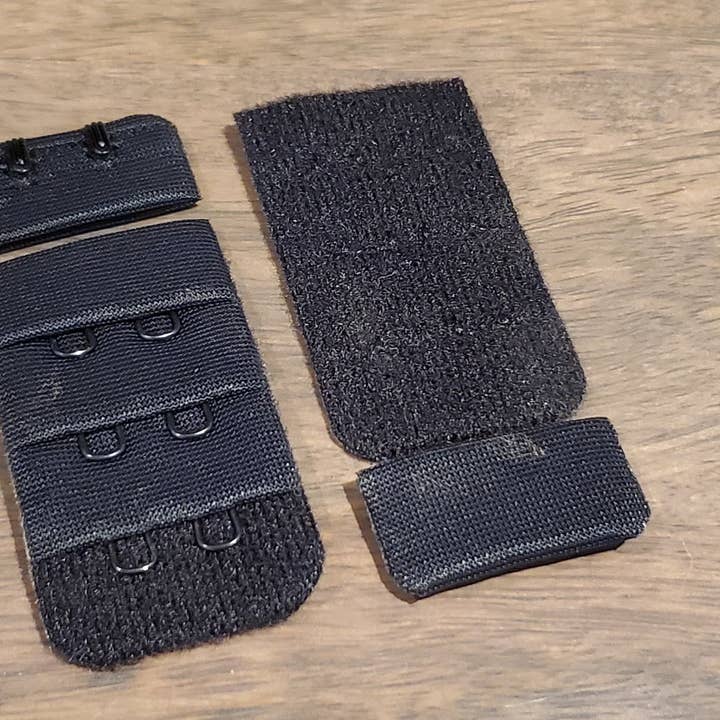 1/10/100 Gancho e Olho 3x2 Preto X 30mm - por atacado de Allied Trimmings