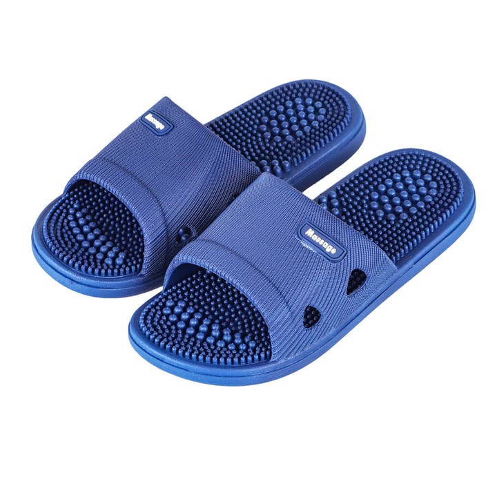 Urban Tokyo - Wholesale Slippers – Men's - Acupressure Massage Slippers Non-Slip Navy Blue Mens Size S, M and L (1/40)