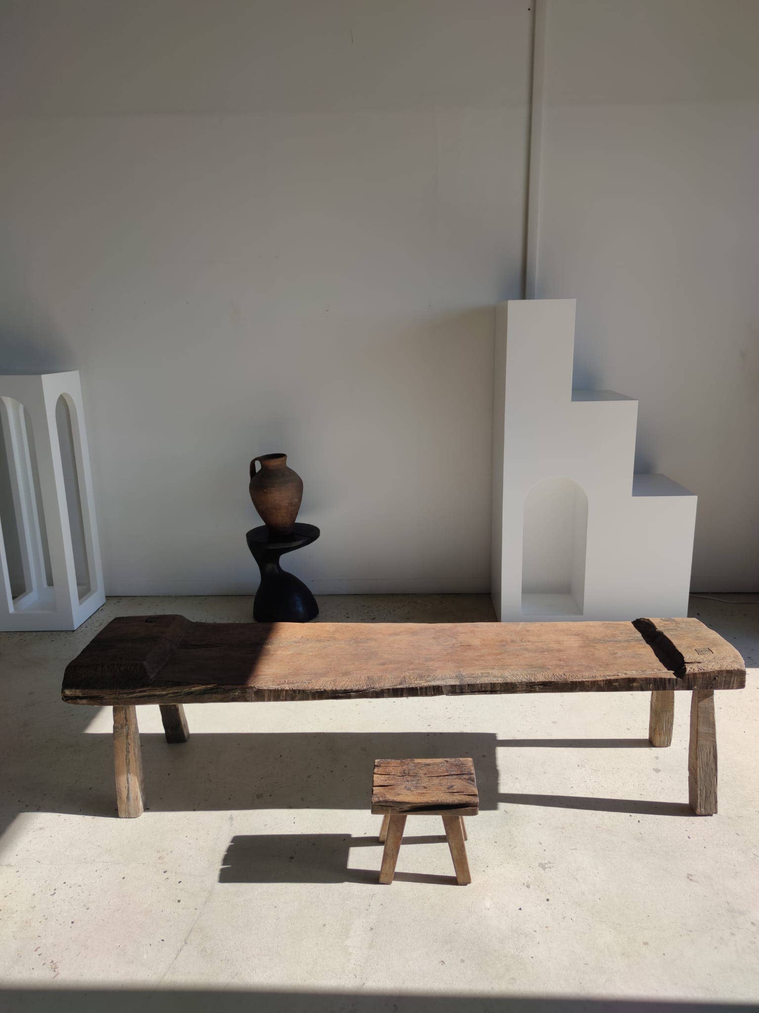 Office Objets - Wholesale Bench - Very large antique teak bench H:50cm L:2m0671