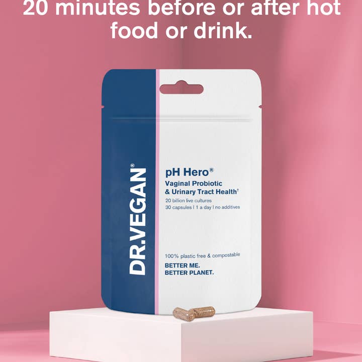 DR.VEGAN - Wholesale Oral Supplement/Vitamin - pH Hero® | 30 Capsules | Vaginal Health & UTI Support1