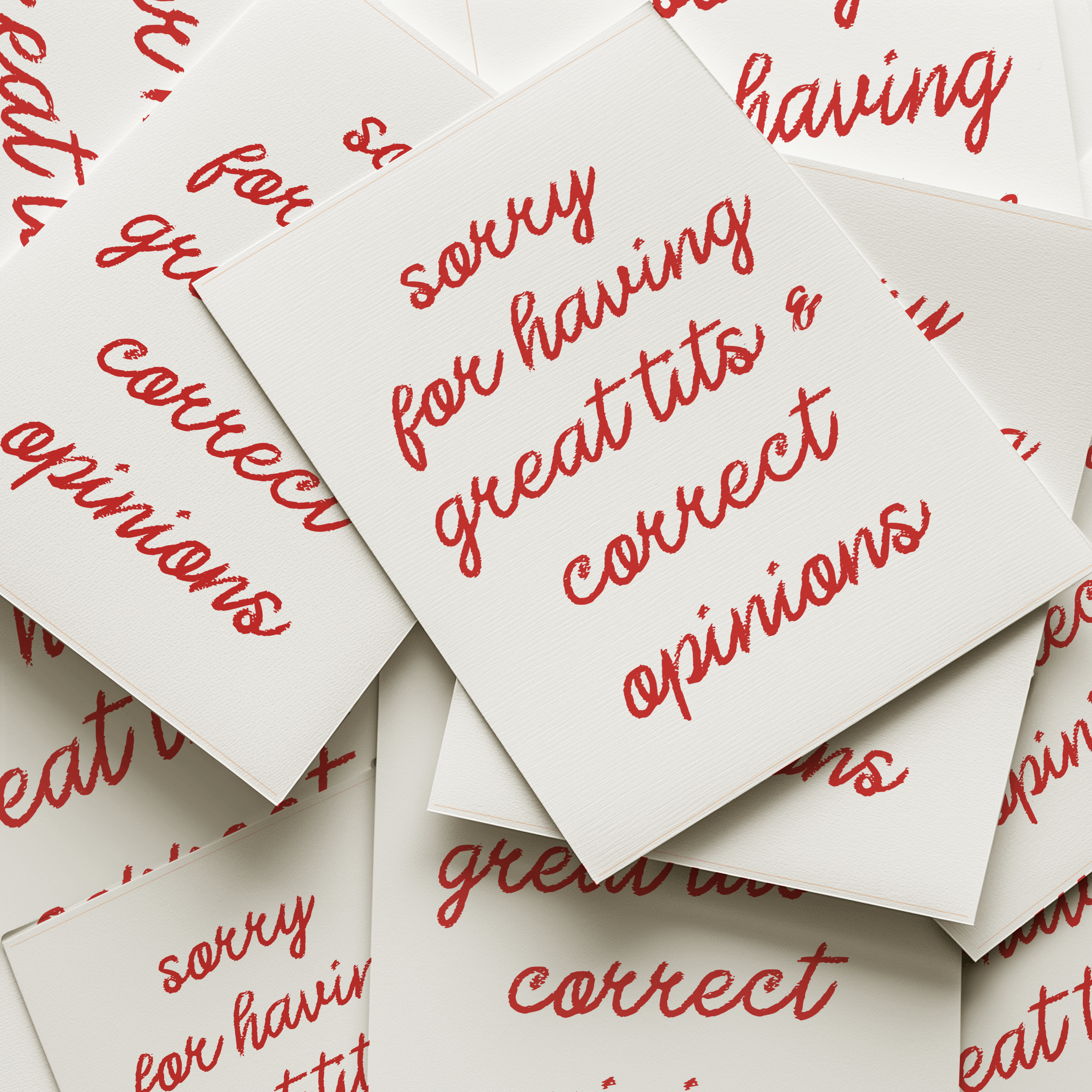 by Rosybum - Wholesale Art Print - Sorry For Having Great Tits and Correct Opinions Art Print 4