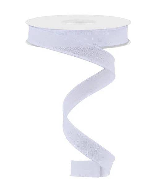 General Wholesale Inc - Wholesale Ribbon - Gift Wrapping - 5/8" x 10yd Faux Royal Burlap-White-RGE1778270
