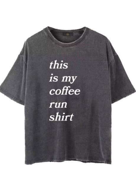 coffee run tee for wholesale by Simple Heart Co