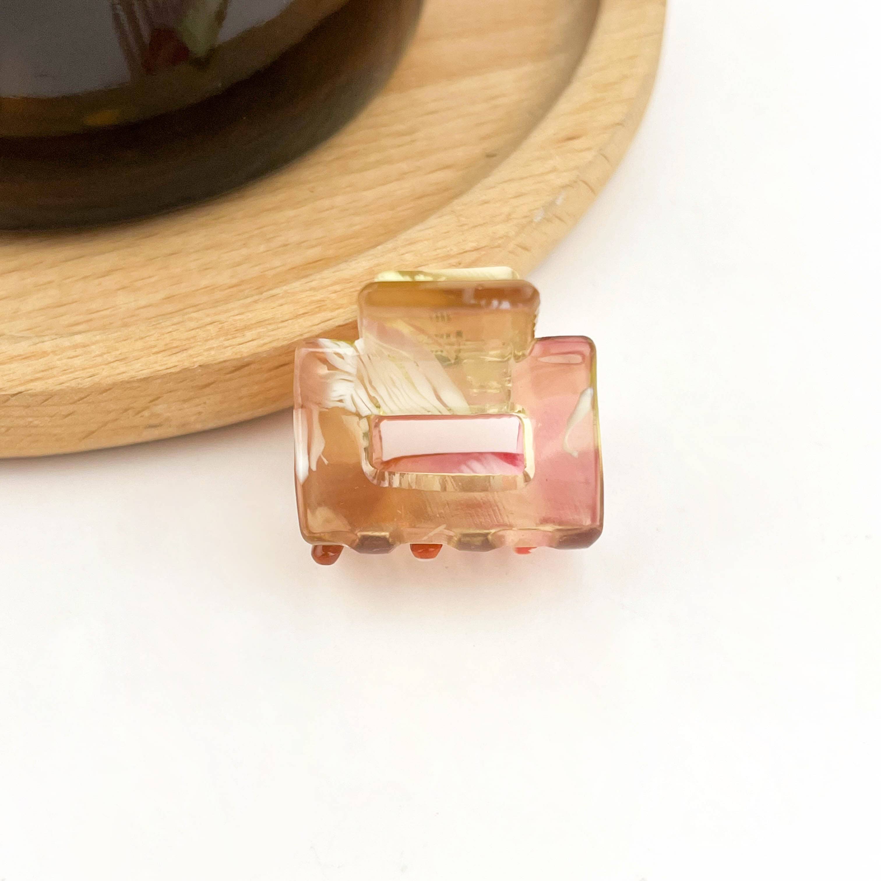 TheDivaSoap - Wholesale Hair Clip - Women's - 0.98'' Acetate Colorful Mini Square Hair Claw Clip6