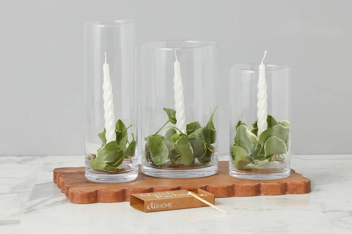 etúHOME - Wholesale Candle Holder - Glass Hurricanes, Set of 32
