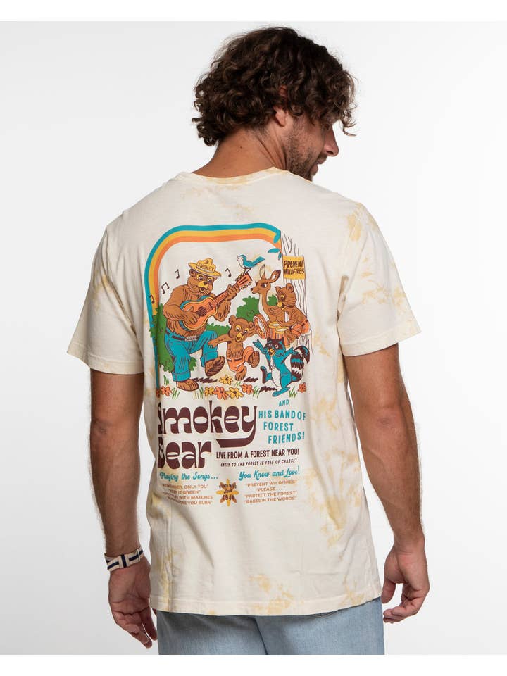 Birch Smokey's Band Vintage Dyed Unisex Short Sleeve Tee for wholesale on Faire3