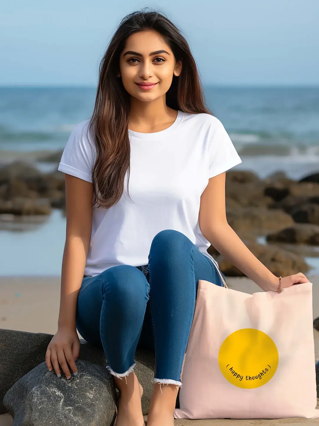 Doodle - Wholesale Tote Bag - Women's - Eco-Friendly Tote Bag - Canvas - 22 liters 38.5 x 35 cm5