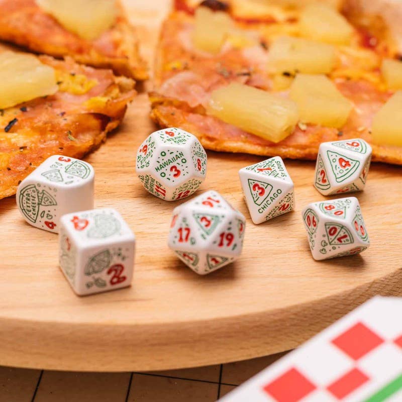 Cardshouse - Wholesale Dice - Q WORKSHOP Pizza Dice Set Pepperoni2