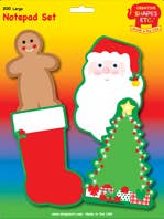 Ensemble de bloc-notes grand format - décembre pour la vente par Creative Shapes Etc.