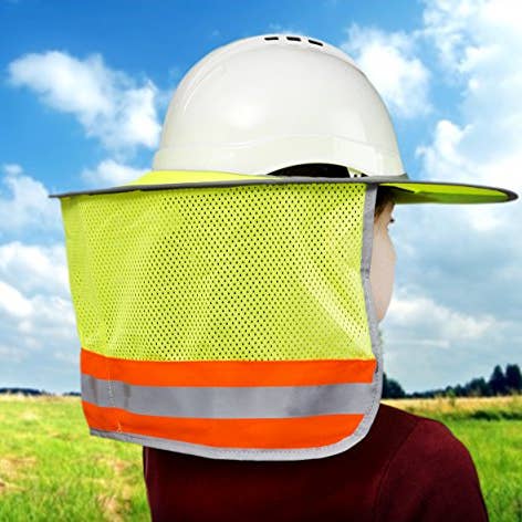 Tapix - Wholesale Visor - Unisex - Hard Hat Sun Shield Full Brim Mesh Sun Shade Protection (Yellow Lime)1