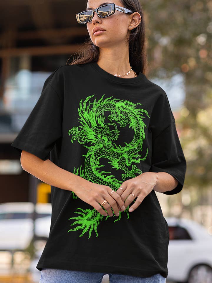 T-shirt Dragão Espiritual por atacado de Splashy