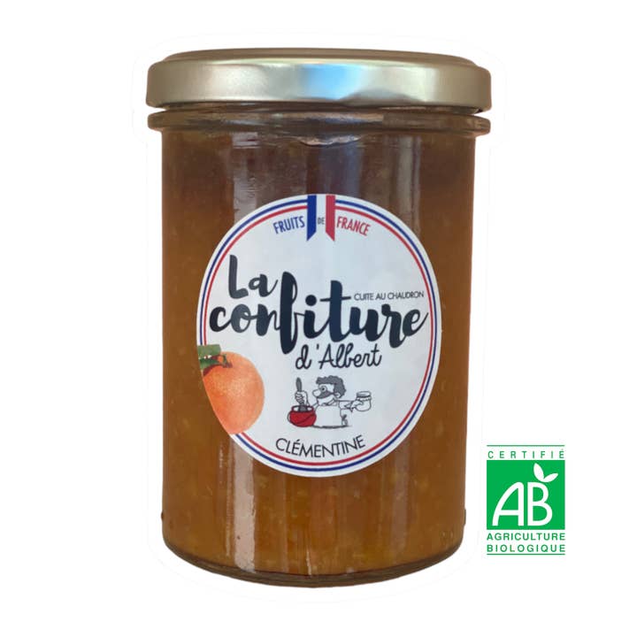 Confiture bio de clémentine pour la vente par La Confiture d'Albert
