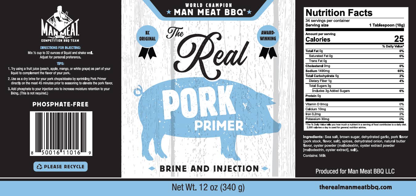 Man Meat BBQ - Wholesale Rub - The Real Pork Primer