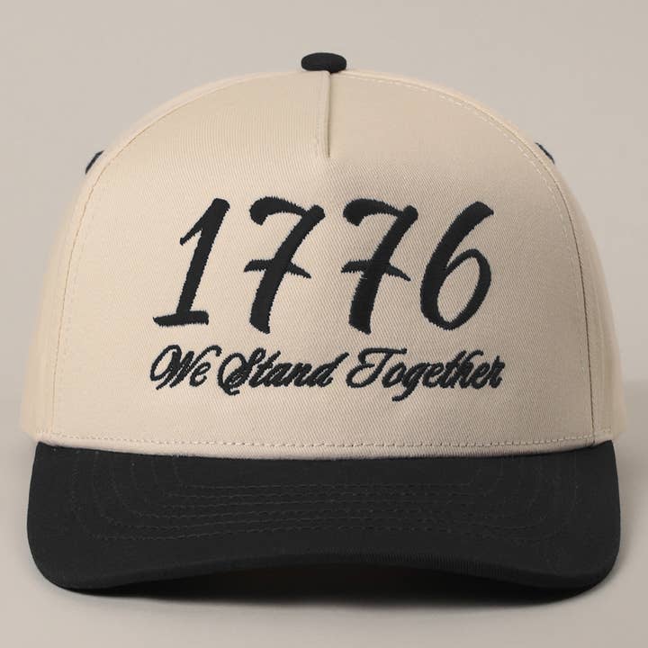Fashion City - Wholesale Trucker Hat - Unisex - 1776 We Stand Together Two-Tone Trucker Hat