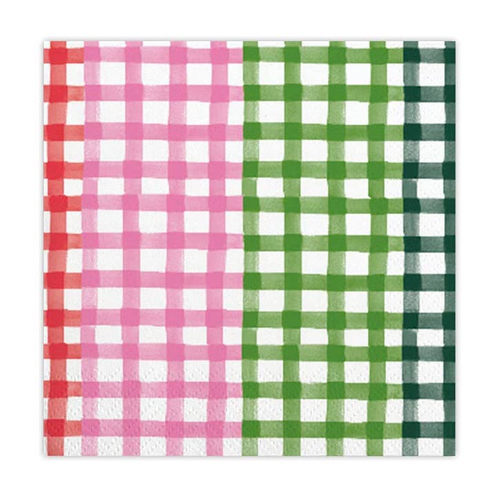 Slant Collections by Creative Brands - Wholesale Disposable Napkin - Beverage Napkins - Gingham