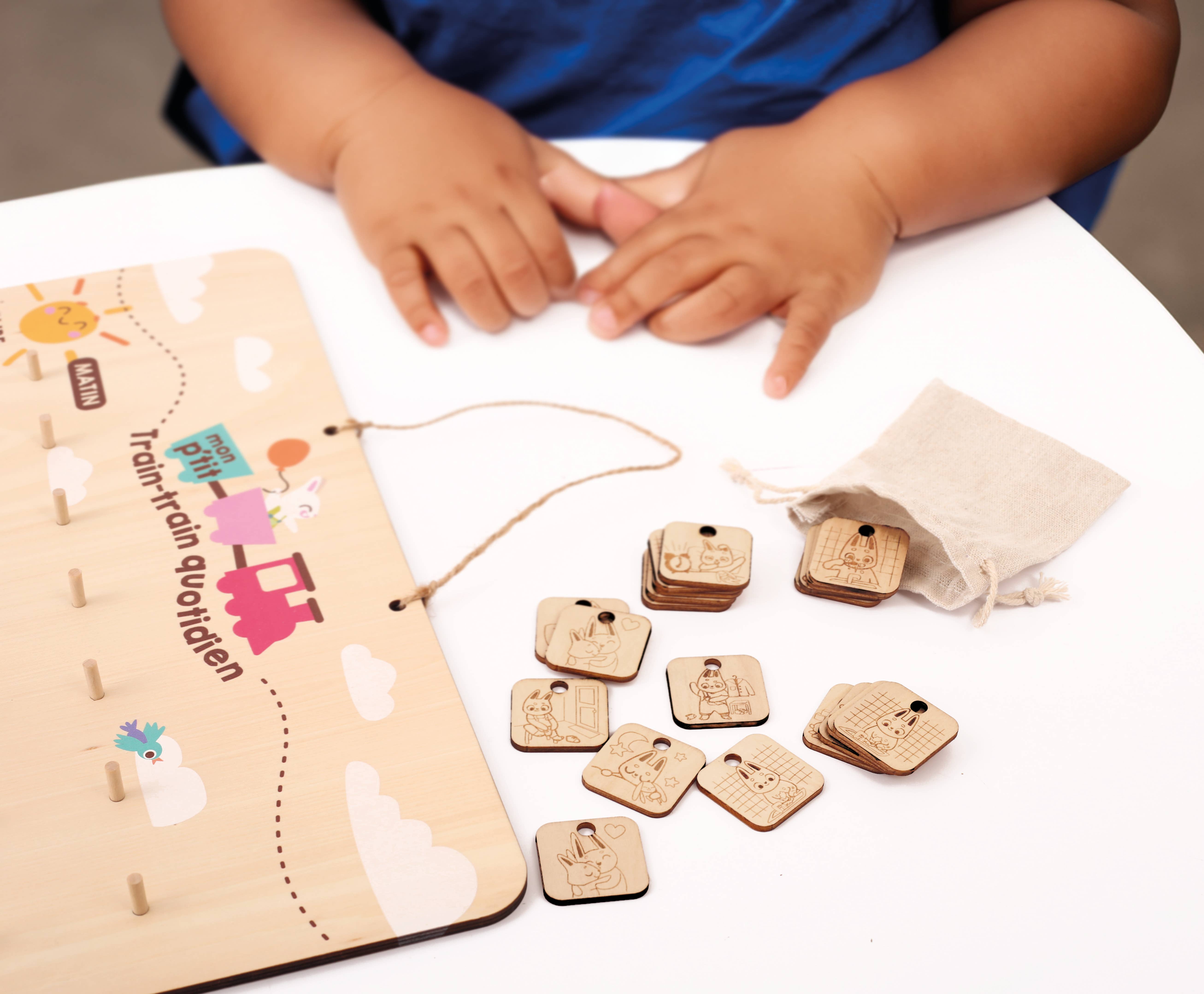 Graine Créative - Wholesale Wood Toy - Kids - WOOD ROUTINE TABLE6