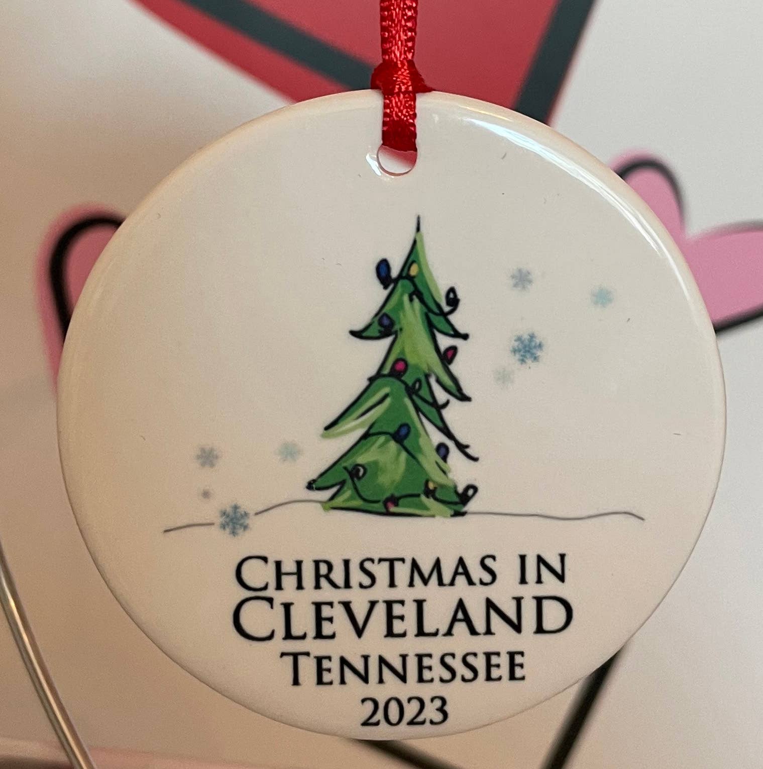 philoSophie's Stationery & Gifts - Vente Objets de décoration - Nom Goutte Noël À... Ornement Personnalisé Arbre, Étoile1