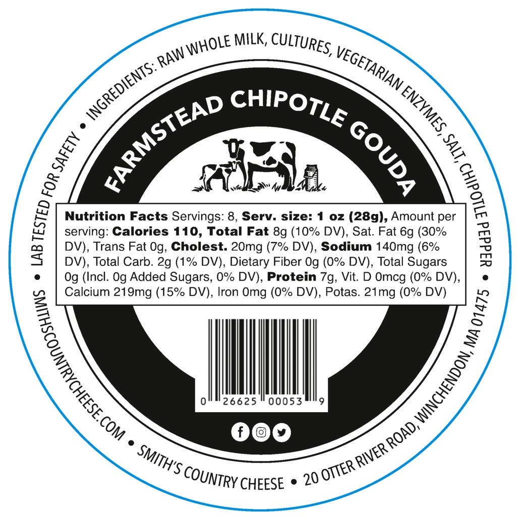 Smith's Country Cheese - Wholesale Cheese - Chipotle Gouda1
