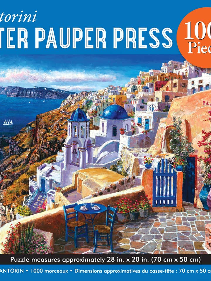 Santorini 1000 Piece Jigsaw Puzzle for wholesale by Peter Pauper Press