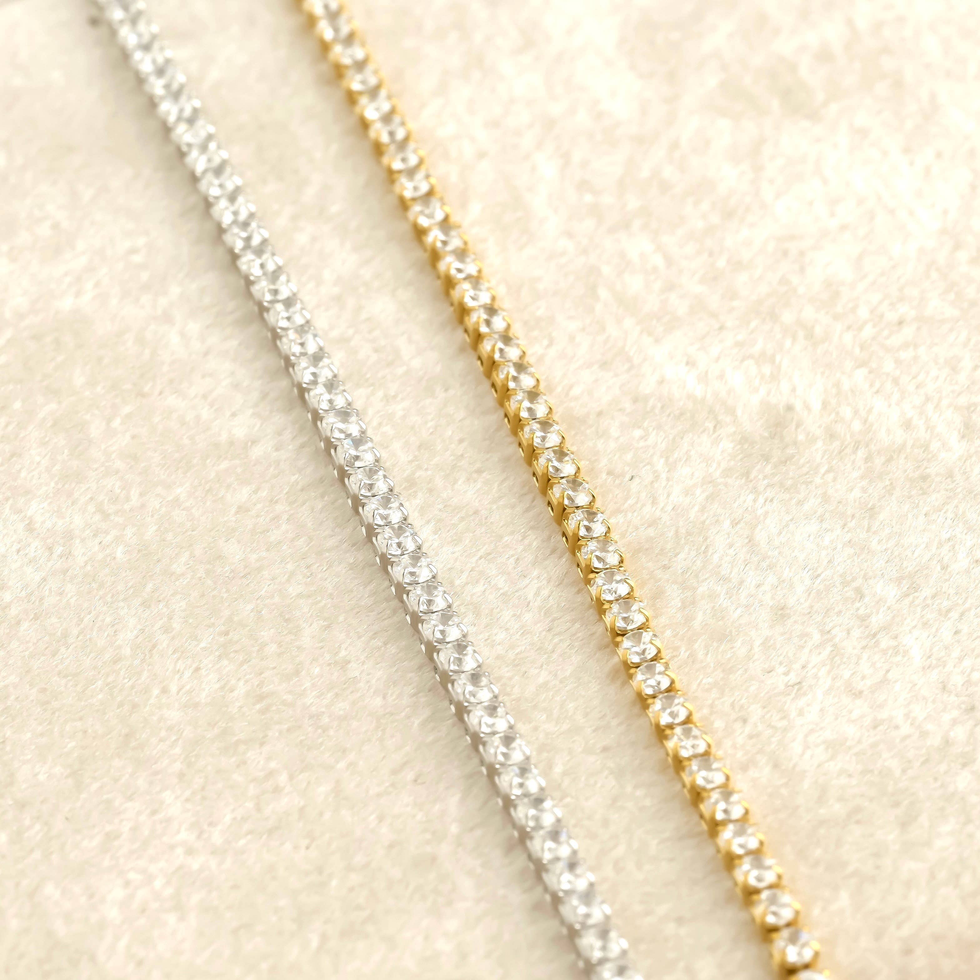 Blueyejewelry - Wholesale Link & Chain Necklace - Tennis Chain Necklace - Waterproof 18k Gold Diamond Choker2