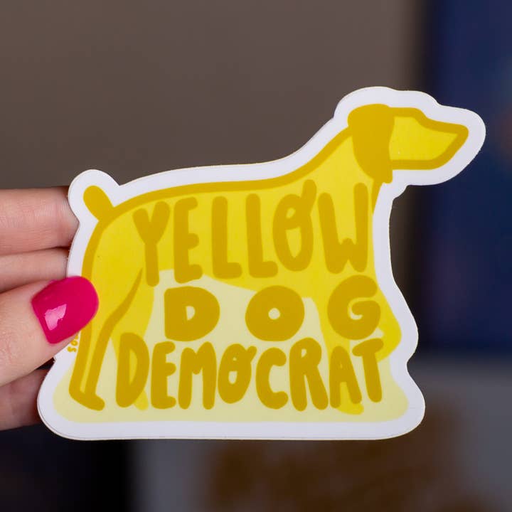 SoarBlue - Wholesale Sticker - Yellow Dog Democrat