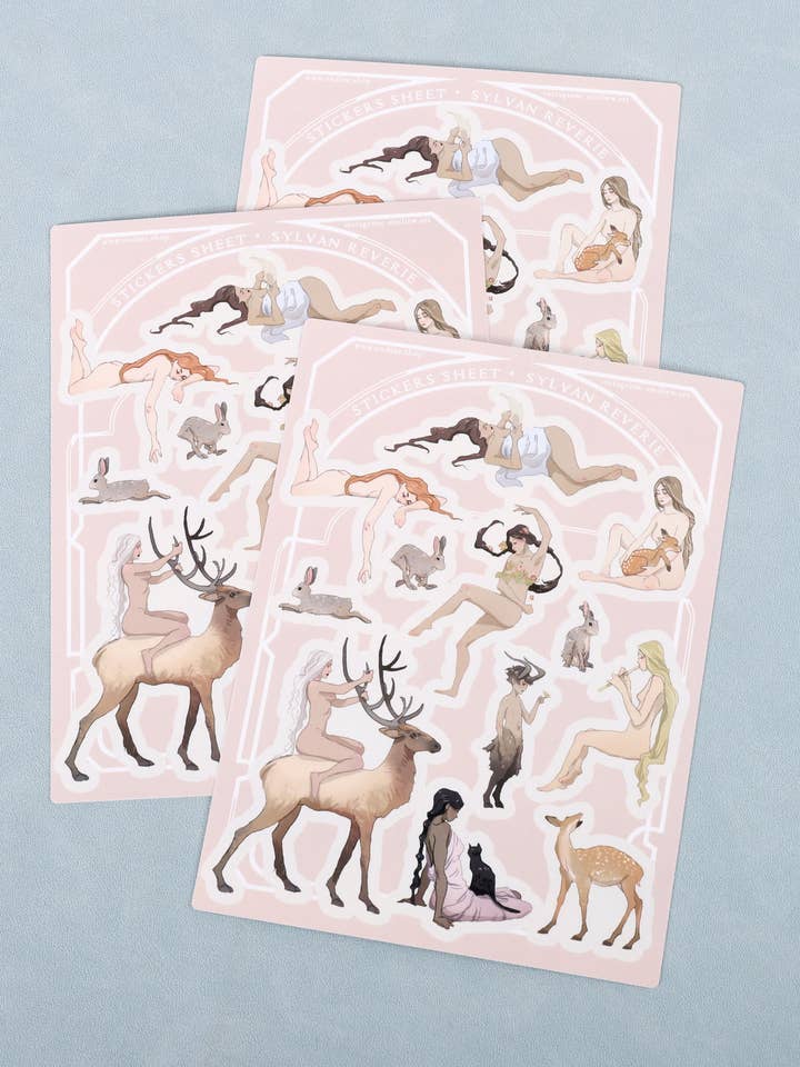 Folha de Autocolantes Sylvan Rêverie por atacado de Ondine