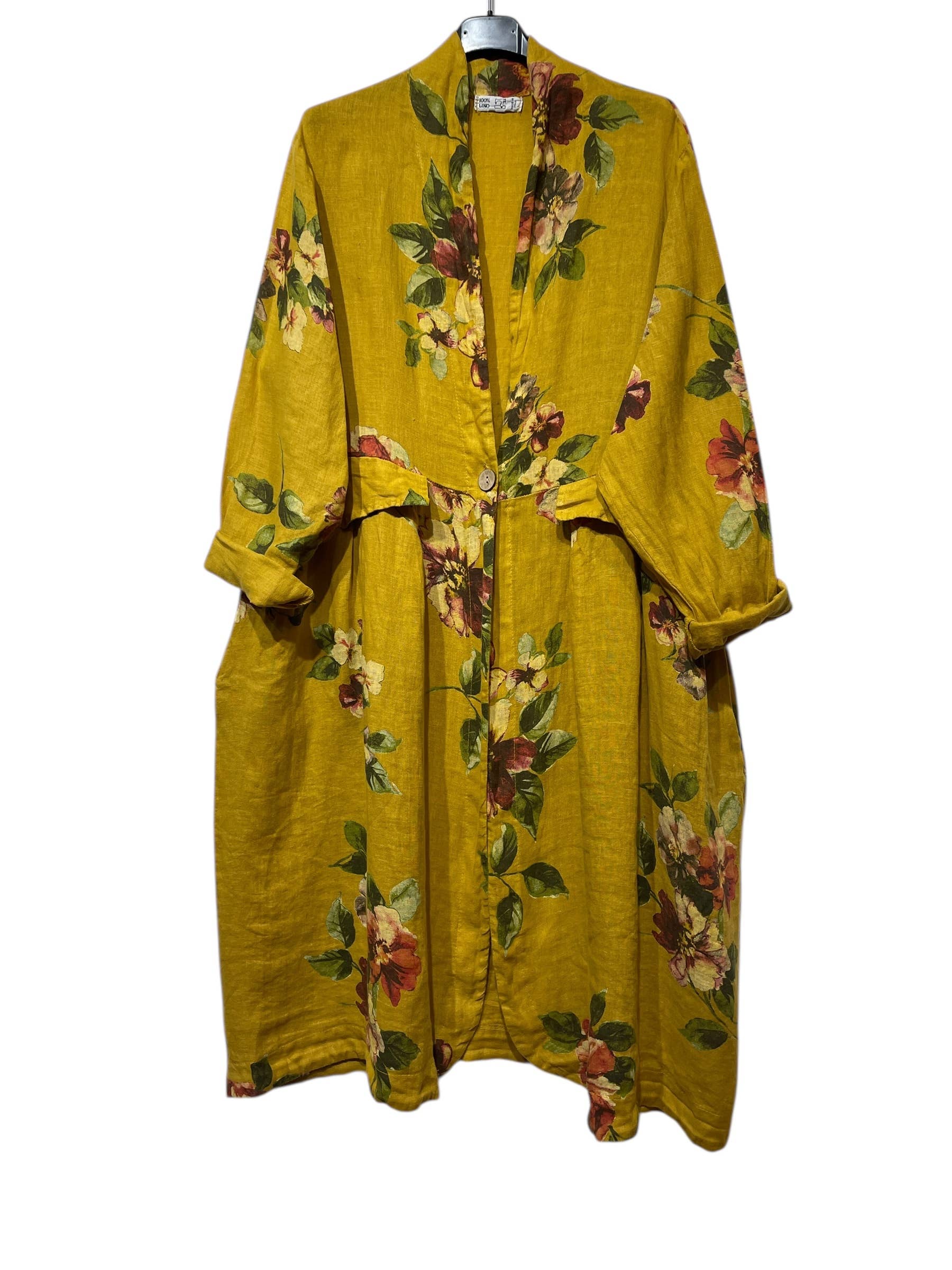 LINEN & COTTON HOUSE - Wholesale Jacket - Women's - JACKET 1142 FLOWERS LINEN MATERIAL WITH POCKETS8