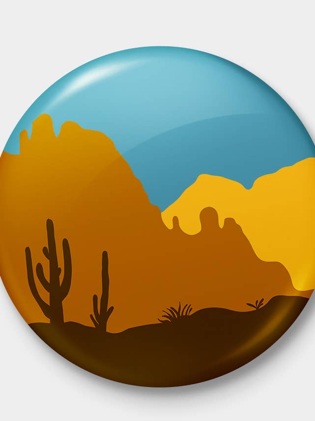 Botón Pinback Western Sunrise para venta al por mayor de Shop Good