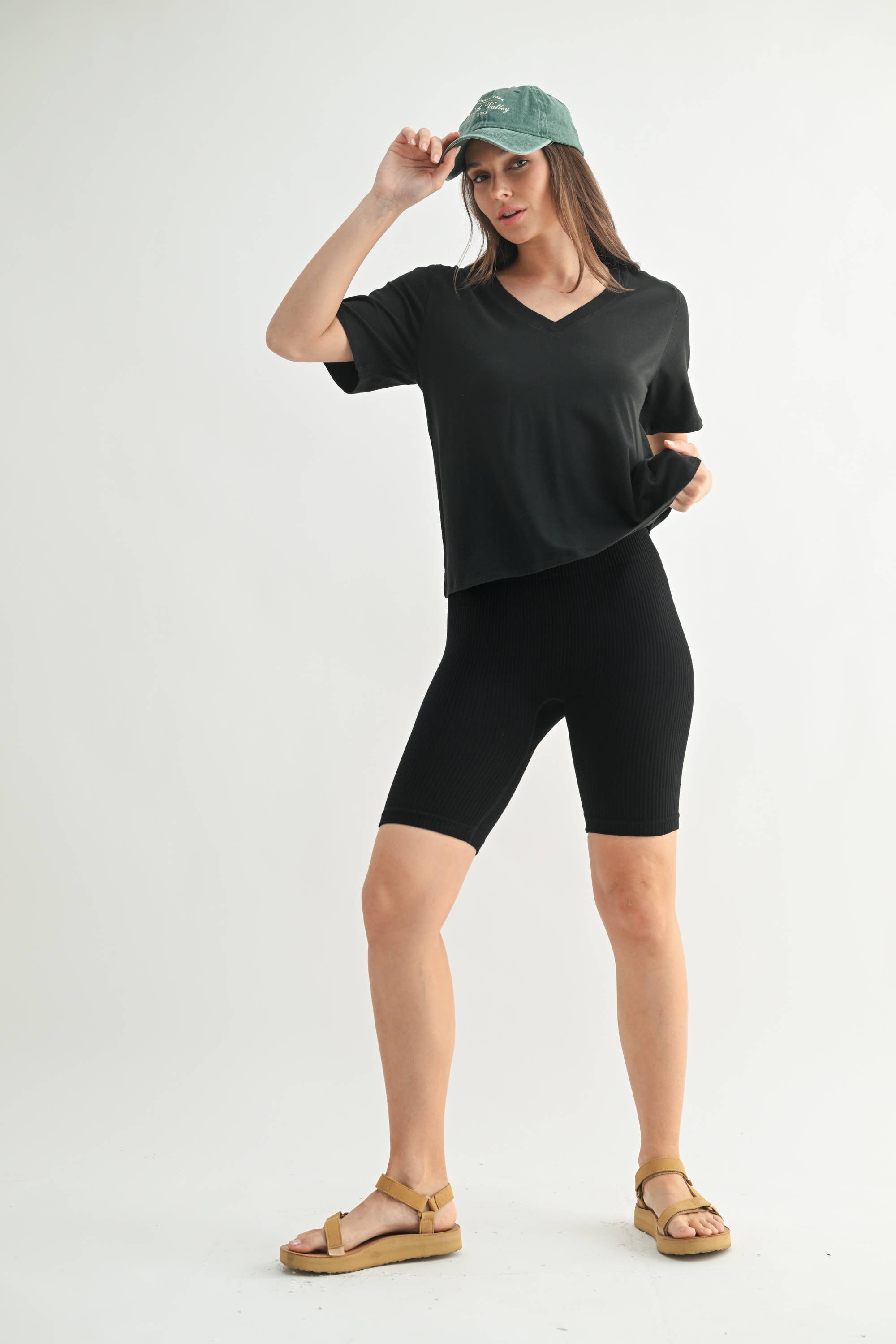 Mono B - Wholesale T-Shirt - Women's - Pima Cotton Blend V-Neck Tee7