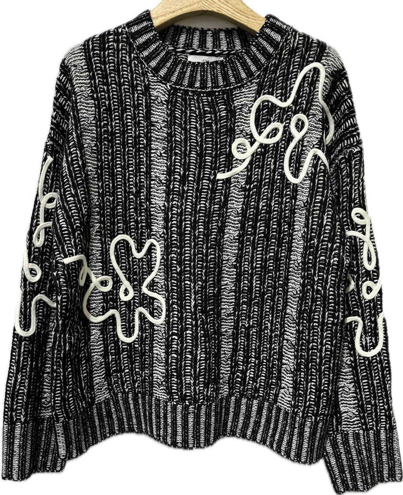 SWEET MAGIC MODA Y COMPLEMENTOS - Wholesale Knit Sweater - Women's - MARLED KNIT SWEATER WITH DETAILS4