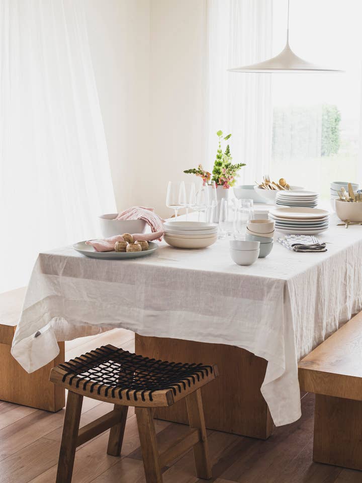 100% Linen Tablecloth – 70x108 for wholesale by over&back