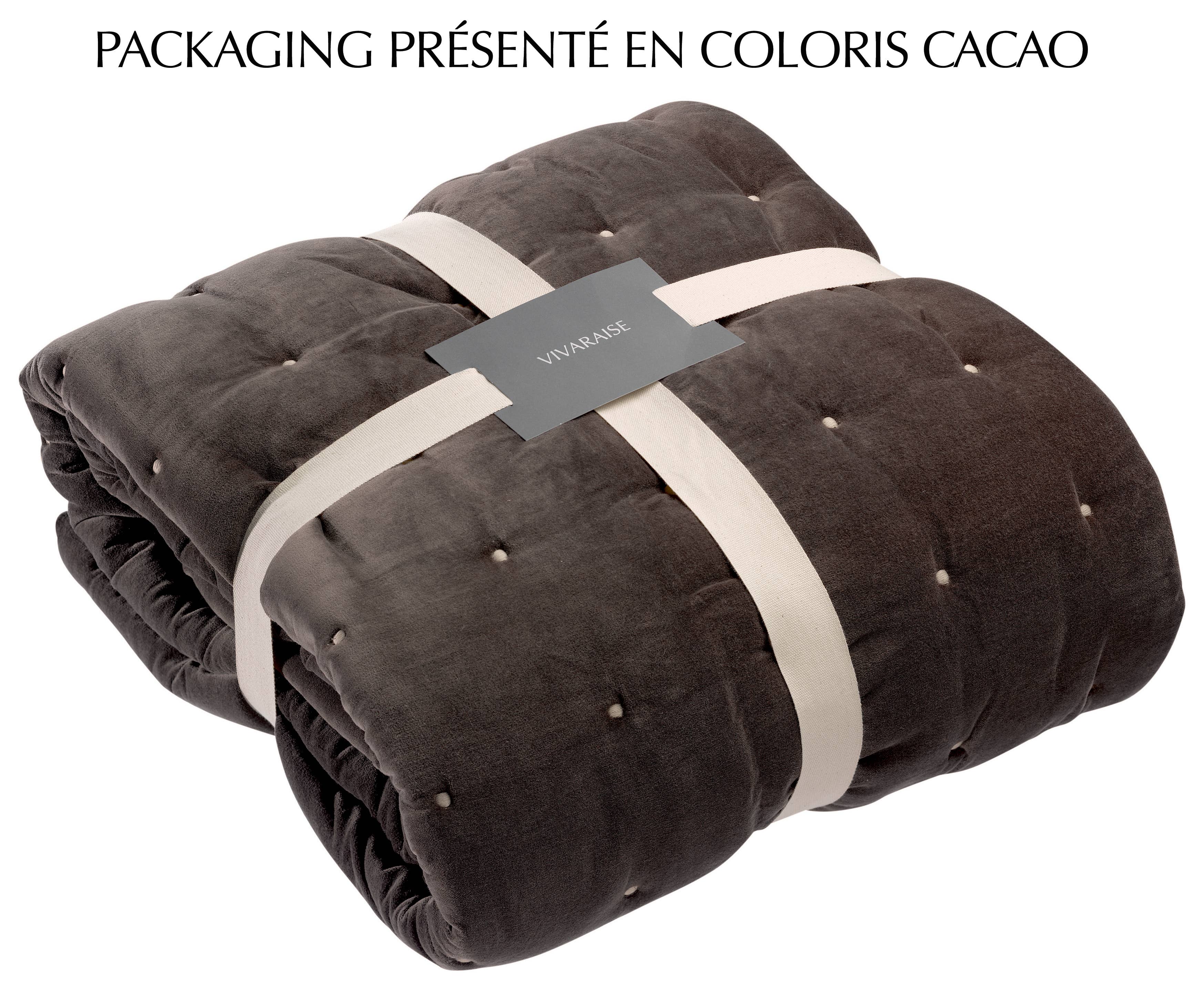 Maison Vivaraise & La Cerise sur le Gâteau – wholesale Prydnadsfilt – Elise pläd med capiton-finish, 240 x 260 cm2