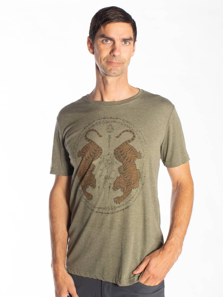 Thai Tiger Crew Triblend Crew für den Großhandel von Third Eye Threads